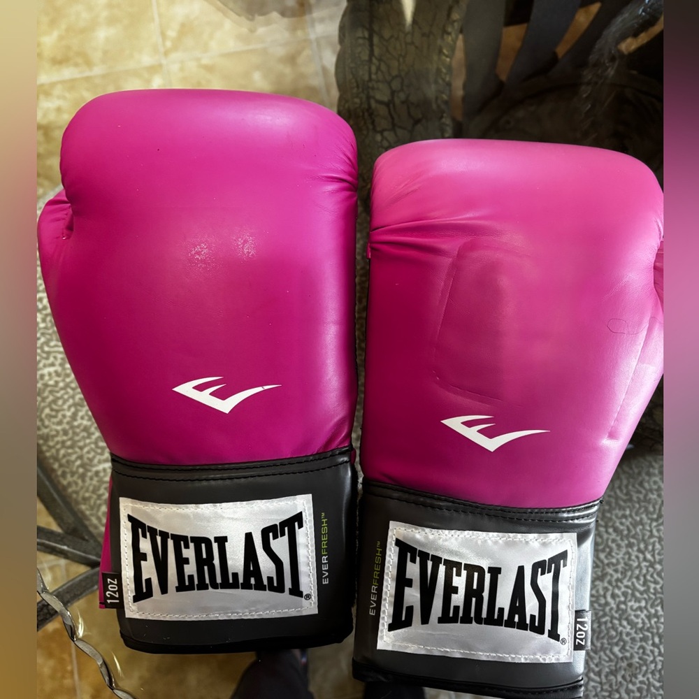 Everlast Hot Pink Training Boxing Gloves